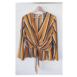 NWOT Topshop Knotted Faux-Wrap